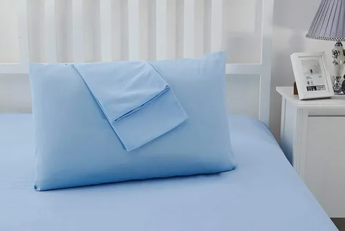 Miniatura 6 de Juego de 2 fundas de almohada de viaje de 12 x 16 pulgadas, 500 hilos, algodón egipcio, con cierre de cremallera, 100% algodón egipcio