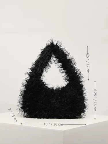 Miniatura 5 de Verdusa Bolso de mano peludo de piel sintética para mujer