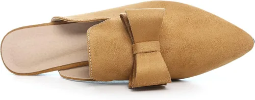 Miniatura 5 de Dear Time Mocasines para mujer, puntera cerrada, cómodos, sin espalda, mocasines elegantes, zapatos planos para mujer