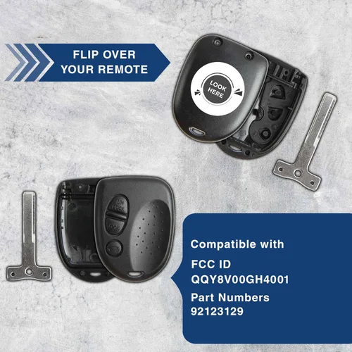 Miniatura 5 de KeylessOption Funda para llave de coche con control remoto sin cortar para Pontiac GTO
