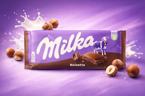 Miniatura 2 de Milka Noisette Chocolate con leche 3.17 oz (paquete de 10)