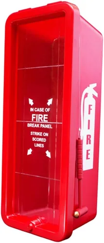 Miniatura 3 de Strike First Gabinete extintor de incendios de plástico resistente de 10 libras, color rojo para extintores de incendios de 10 libras, 10 libras