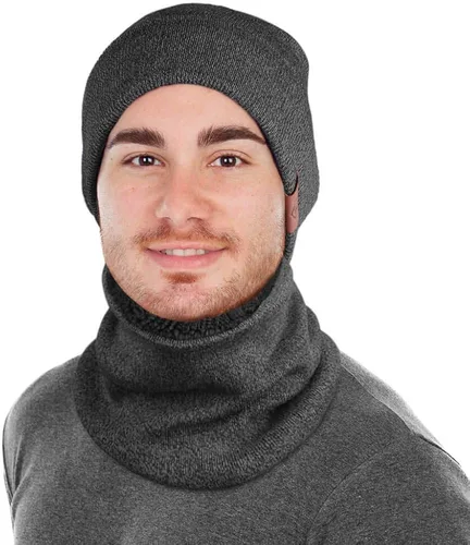 Miniatura 2 de Winter Beanie Daily Hat - Thermal Polar Fleece Ski Stocking Skull Cap for Men and Women Set