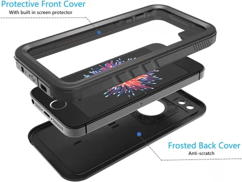 Miniatura 4 de SPORTLINK Funda impermeable para iPhone SE 3rd 2022/iPhone SE 2nd 2020/iPhone 7/8 - Con protector de pantalla integrado, funda impermeable de cuerpo