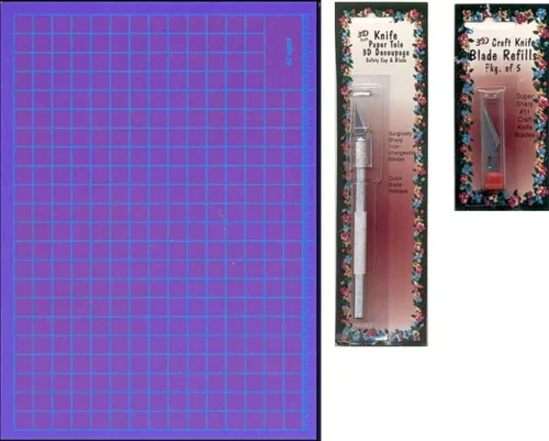 Kit completo de suministros y herramientas para arte 3D Paper Tole y manualidades de fabricación de tarjetas, 13 artículos de calidad más kit de