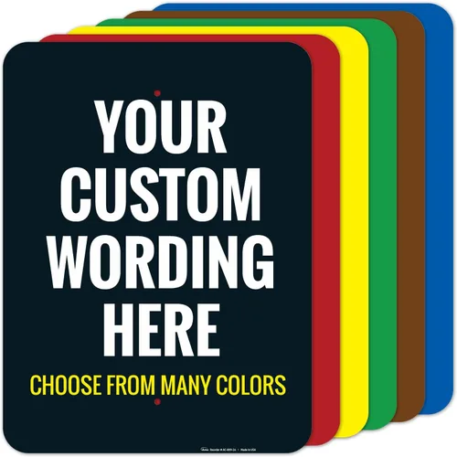 Miniatura 11 de Letreros personalizados para el hogar, oficina, negocios, entrega, decoración, uso en interiores y exteriores, 10 x 7 pulgadas, aluminio 040 libre