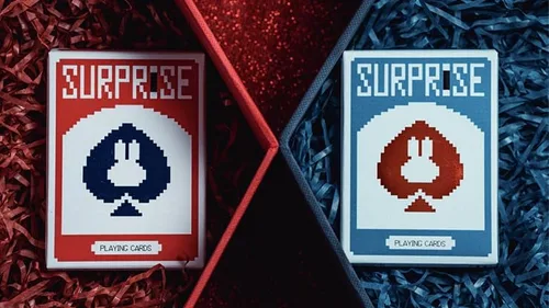 Miniatura 6 de MJM Surprise Deck V5 (azul) naipes por Bacon Playing Card Company