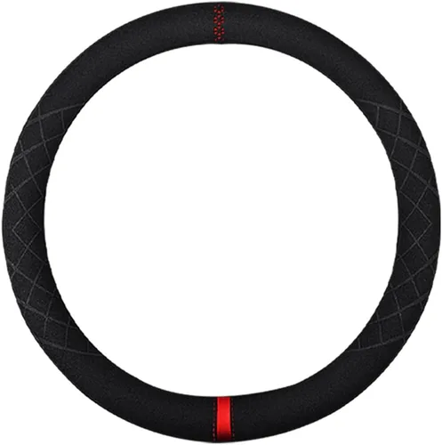 Miniatura 8 de Funda de volante de ante K LAKEY, compatible con Dodge Avenger Grand Caravan Challenger Charger, cubierta de volante deportiva antideslizante