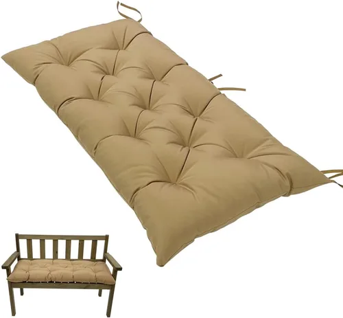 Miniatura 7 de SEAHOME Cojín de Banco para Interiores/Exteriores, Cojín de Asiento de Columpio Impermeable, Cojín de Silla para Exteriores, para Tumbona Muebles