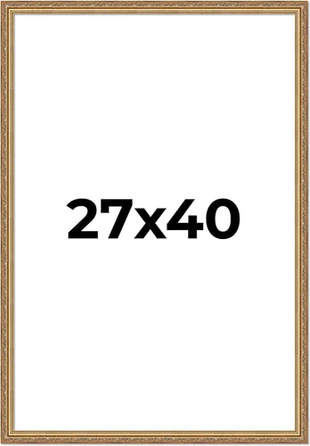 Miniatura 49 de Poster Palooza Marco de fotos de madera maciza ornamentada dorada de 3 x 3 pulgadas, ancho de moldeo de 1.25 pulgadas, con plexiglás acrílico UV