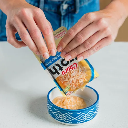 Miniatura 3 de INABA Caldo Churu para gatos, bolsa de guarnición, 1.4 onzas por bolsa, 12 bolsas, receta de pollo con salmón