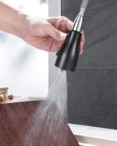 Miniatura 5 de Cabezal Rociador de Repuesto para Grifo de Cocina Extraíble, 15 Conectores, Boquilla de Repuesto de Rociador de Fregadero Extraíble de 3 Funciones