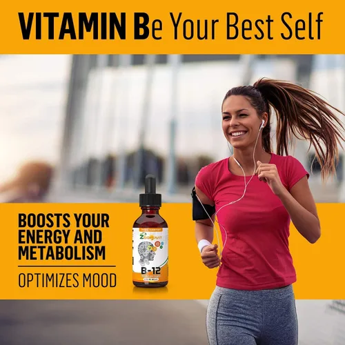 Miniatura 4 de Gotas líquidas complejas de vitamina B con rápida absorción, vitaminas complejas líquidas súper B B2, B3, B5, B6 y B12 - Impulso de energía natural