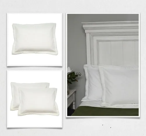Miniatura 5 de Funda de repuesto de poliéster alternativo con cremallera de repuesto para almohada de tamaño estándar a queen