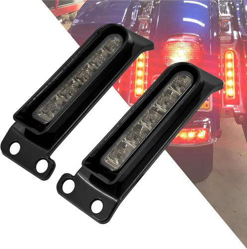 Miniatura 12 de Insertos de soporte para alforjas LED, panel de relleno para luz auxiliar del guardabarros, luces de freno y cola para Harley Electra Glide Road