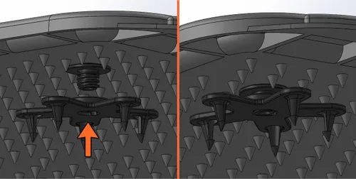Miniatura 7 de Eagle Klaw Clips 2.0 para alfombrillas de piso (4 juegos) para alfombrillas de automóvil y forros de suelo, accesorios de automóvil fabricados