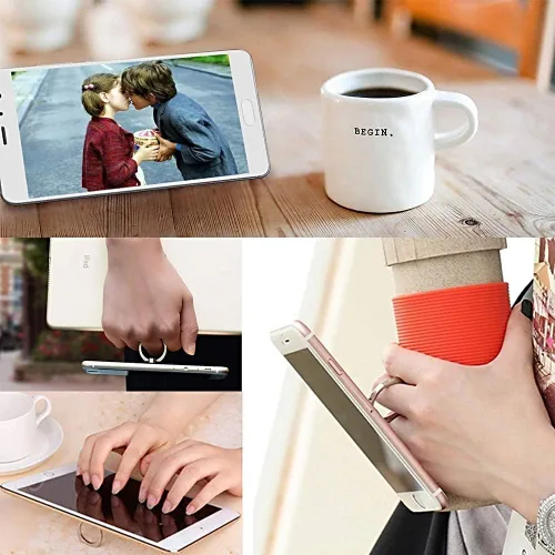 Miniatura 6 de Soporte de anillo de dedo de mariposa para teléfono celular, rotación de 360 grados, agarre de anillo de metal para iPhone, Samsung Galaxy, todos P9