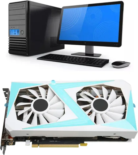 Miniatura 4 de Tarjeta gráfica para juegos DDR6 de rendimiento mejorado de 6 GB con ventilador de enfriamiento, reloj de memoria de 7000 MHz, interfaz de juego
