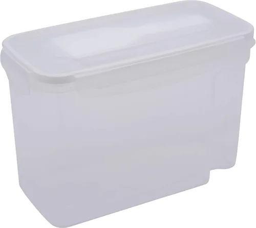 Miniatura 8 de Kitchen Details Paquete de 2 recipientes para cereales con cucharón, mediano, hermético, lata de alimentos, se mantiene fresco, organizadores