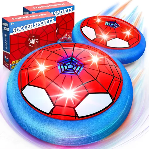 Miniatura 8 de HopeRock Pelota de Fútbol Flotante 3 en 1 Juego de Hockey y Bolos, Juguetes de Interior y Exterior para Niños de 3-12 Años, Juguetes de Exterior