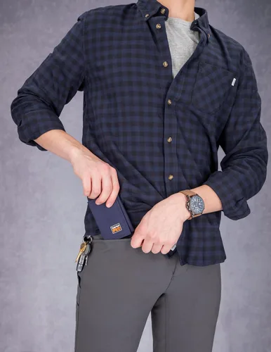 Miniatura 17 de Timberland PRO Cartera triple RFID Cordura de nailon para hombre con ventana de identificación