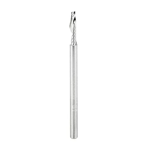 Miniatura 14 de Amana Tool - 51414 Carburo sólido CNC espiral 'O' sola flauta, corte de plástico 3/8 de diámetro x 1