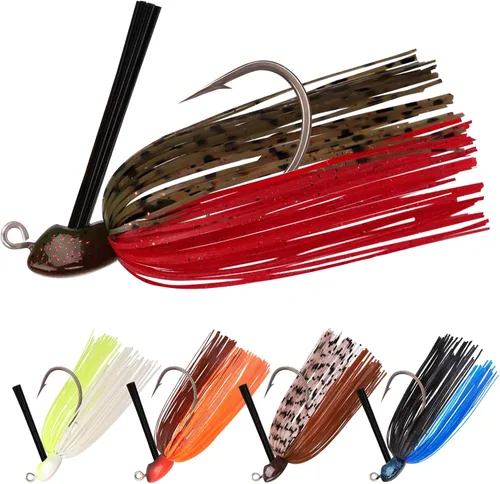 Miniatura 9 de TRUSCEND Jigs Fishing Lures with Ultra Smooth Teflon Hook, Tour Grade Titanium Weed Guard Swim Jigs, Valuable Weedless Skirted Jig, Well-Made Lures