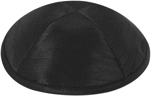 Miniatura 3 de Zion Judaica Deluxe Raw Silk Kippot Paquetes a granel o kipá individual incluye clips gratis