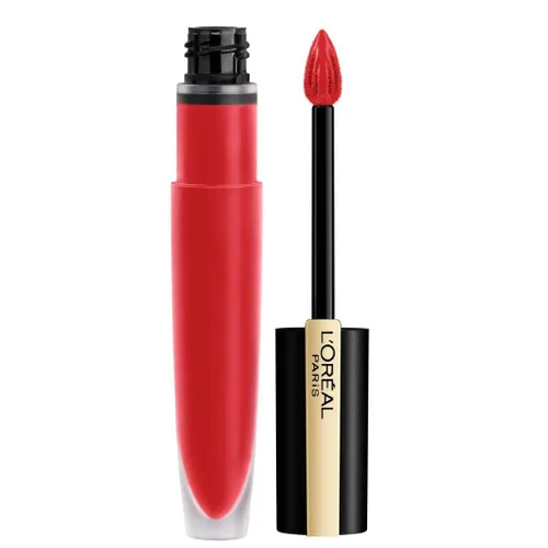 Miniatura 16 de L'Oréal Paris Makeup Rouge Signature - Pinta labios de larga duración acabado mate, ultraligero, ultracómodo, color de pigmento alto, aplicador