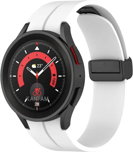 Correa deportiva de silicona para Galaxy Watch 5 Pro de 1.772 pulgadas, sin huecos, compatible con Galaxy Watch 7, 6, 5, 4, correa de repuesto