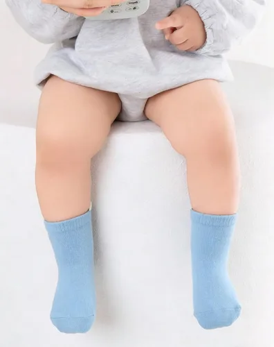 Miniatura 5 de XuoAz Calcetines de bebé con agarres para niños y niñas, calcetines antideslizantes con agarres, 6 pares