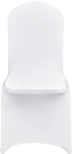 Miniatura 158 de VEVOR 150 fundas blancas para sillas de poliéster y elastano, fundas elásticas para bodas, fiestas, comedor, banquetes, sin pinzas, 150