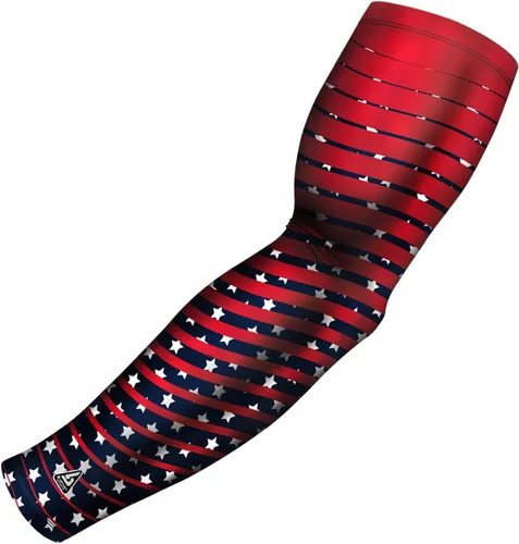 Miniatura 30 de B-Driven Sports Sleeve Pro-Fit - Manga Patriótica - Estados Unidos, Cuba, México, Israel, Canadá, Venezuela, Rep. Dominicana - Individual Bandera