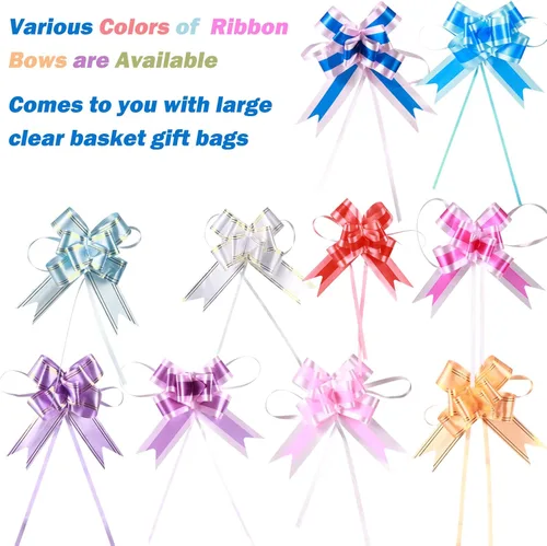Miniatura 7 de Paquete de 100 bolsas de celofán grandes de 24 x 30 pulgadas, bolsas de regalo de celofán transparente, extra grandes de 2.3 mil, bolsas de celofán