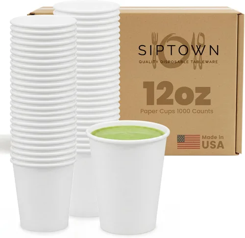 Miniatura 10 de Vasos de papel de 4 onzas, paquete de 1000 unidades para café y espresso, 1000 unidades a granel para el hogar, oficina, restaurantes y fiestas