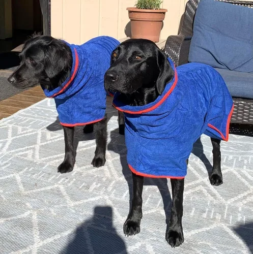 Miniatura 7 de Abrigo de Secado para Perros - Toalla de Baño para Perros de Secado Rápido - Bata de Baño para Mascotas de Microfibra Super Absorbente, Abrigo