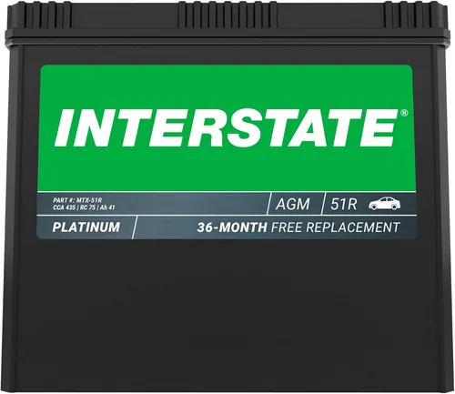 Miniatura 13 de Interstate Batteries Batería automotriz de 12 V, 50 Ah (tamaño del grupo H4) 570CCA SLI AGM, batería de repuesto para automóviles, SUV, sedanes