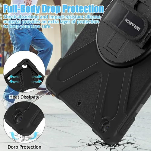 Miniatura 6 de BRAECNstock - Funda para Apple iPad de 9ª/8ª/7ª generación, de 10.2" 2021/2020/2019, funda protectora a prueba de golpes para iPad de 10.2 pulgadas