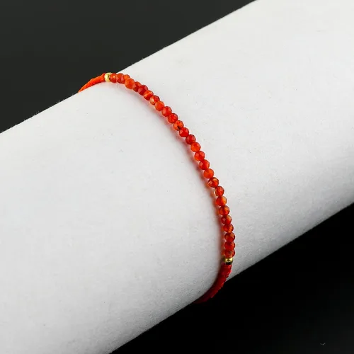 Miniatura 44 de Thecraftman - Pulsera trenzada de cuentas naturales, cristales energéticos, regalo para ella, pulsera de protección de hilo trenzado de mano