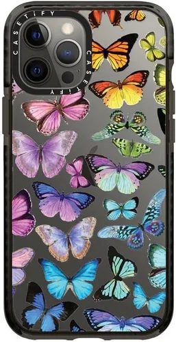 Miniatura 20 de Funda CASETiFY Impact para iPhone 12 Pro Max - Blanco Nubes - Negro Claro Nubes Blancas