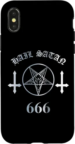 Miniatura 5 de iPhone 16 Upside Down Cross Satanic Pentagram Hail Satan 666 Case