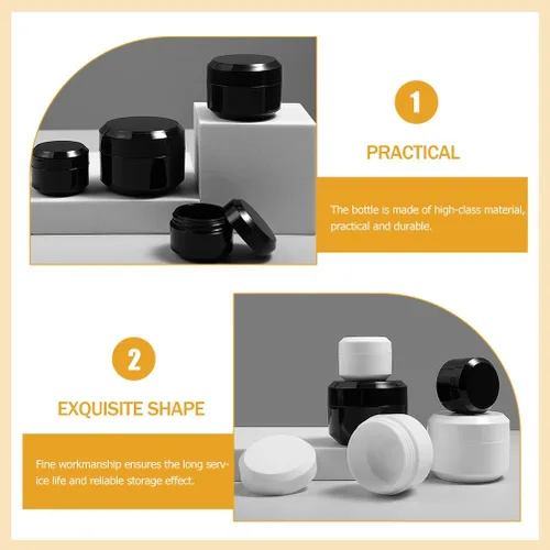 Miniatura 3 de Botellas de crema para ojos rellenables, paquete de 8 recipientes pequeños transparentes de viaje para suero facial, loción y bálsamo