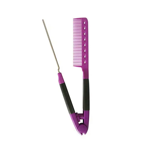 Miniatura 8 de Peine para alisar el cabello para el hogar, cepillo para alisar el cabello, peine de separación rápido para mujeres