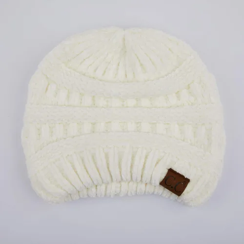 Miniatura 625 de C.C Trendy Warm Chunky Soft Stretch Cable Knit Beanie
