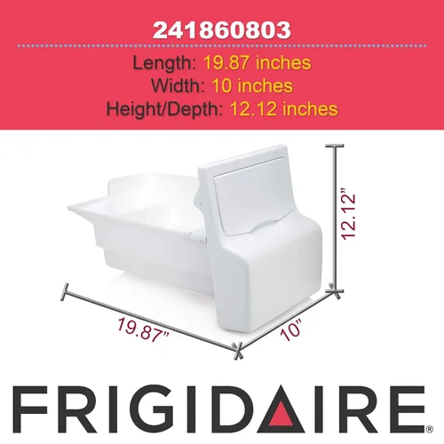 Miniatura 2 de GENUINE Frigidaire 241860803 - Conjunto de contenedor de hielo para refrigerador