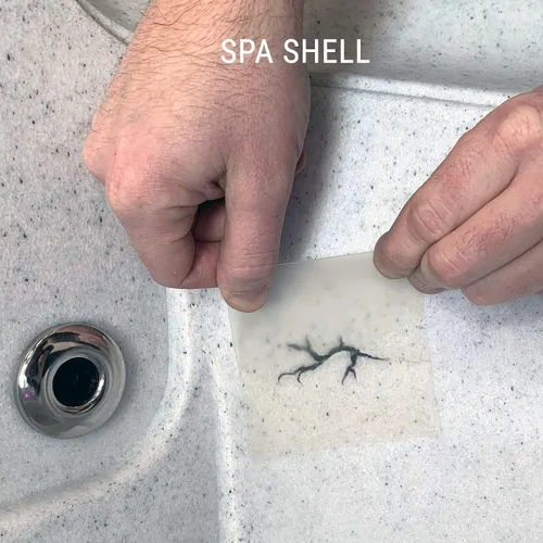 Miniatura 3 de Kit de parches de sellado de fugas para bañera de hidromasaje y piscina, transparente, ultra adhesivo, impermeable, reparación para vinilo, PVC