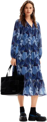 Desigual Vestido tejido de manga larga para mujer