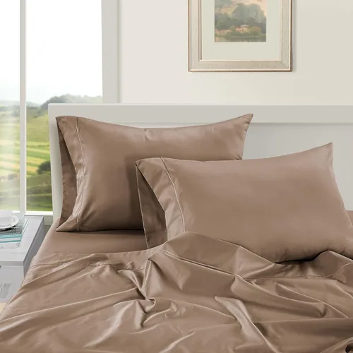 Miniatura 83 de Lane Linen Juego de 2 fundas de almohada 100 % de algodón, tamaño estándar, se adapta a almohadas estándar y Queen, fundas de almohada lujosas
