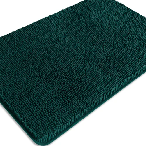 Miniatura 703 de Alfombra de baño pequeña de 12 x 18 pulgadas, lavable y absorbente, antideslizante, alfombra de baño de felpilla gruesa y suave para baño, ducha