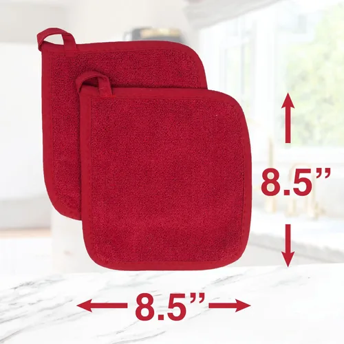 Miniatura 7 de RITZ Guante de olla y protector térmico de rizo: Resistente al calor sin igual, duradero 100% algodón – Diseñado ergonómicamente para un agarre